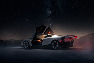 Tesla Roadster exterior showing the next-generation electric sports car, active aerodynamics, two-seat design and SpaceX-inspired performance engineering