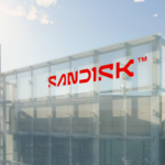 Sandisk headquarters representing Sandisk Q1 2027 earnings, AI-driven data center growth, NAND flash demand, record margins and long-term customer contracts