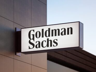 Goldman Sachs sign representing Goldman Sachs Q3 earnings, surging equities revenue, prime brokerage growth, weaker FICC trading and investment banking performance
